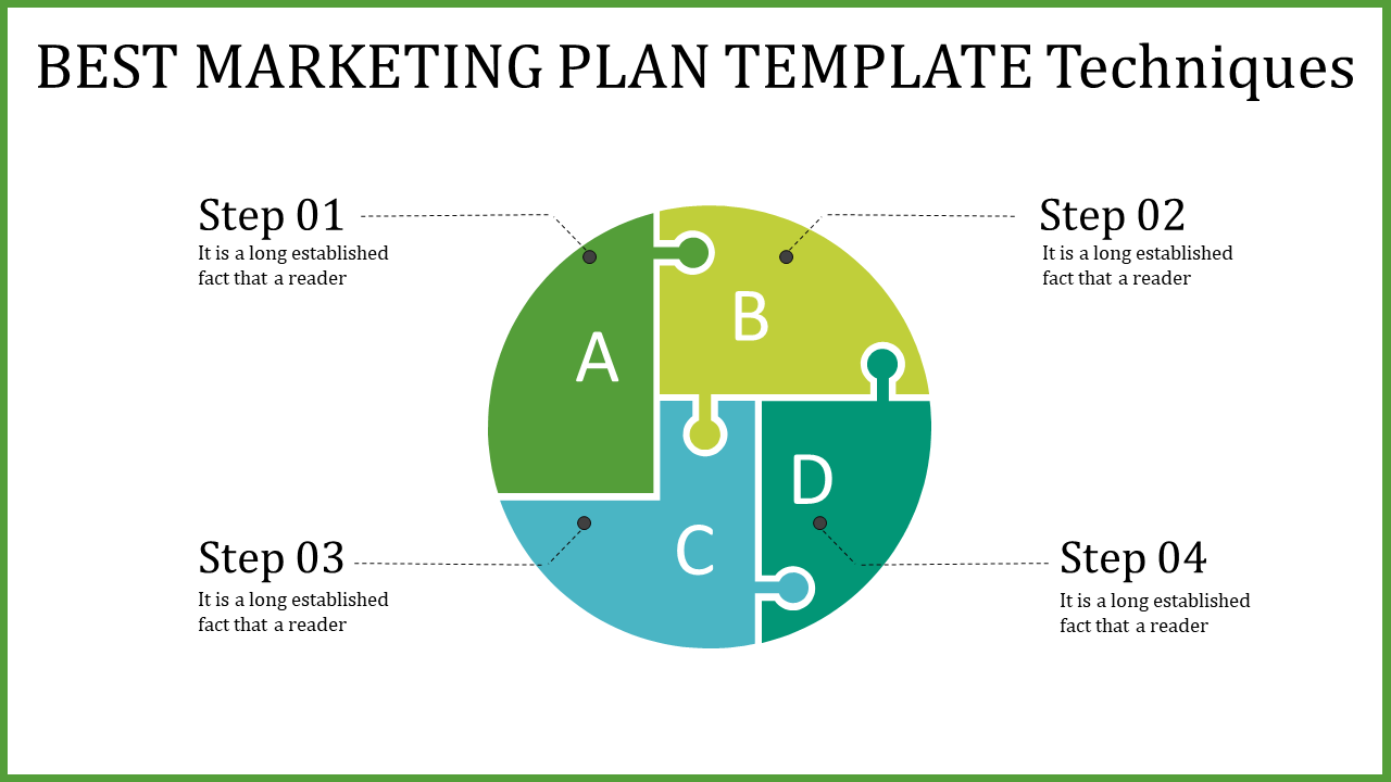 Elegant Best Marketing Plan Template For Presentation